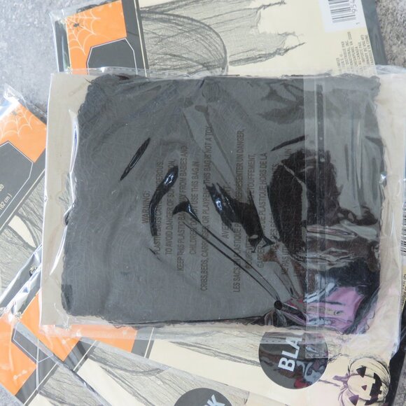 (#116) 6 Pcs Halloween Creepy Cloth Black 30×72inch - Halloween Decorations - Picture 3 of 4